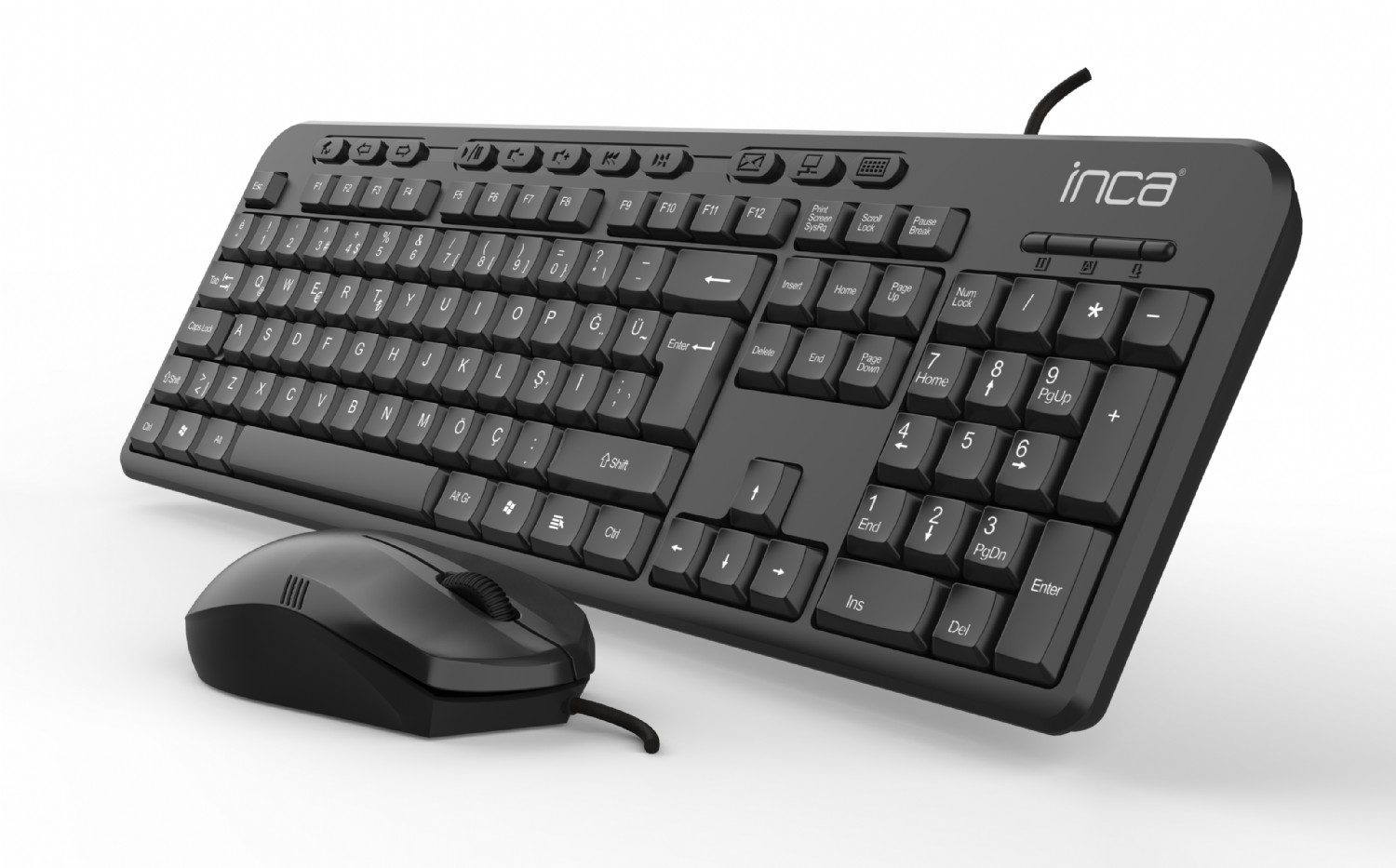 İnca Imk-375t Wıred Multimedia Q Klavye  Mouse Set
