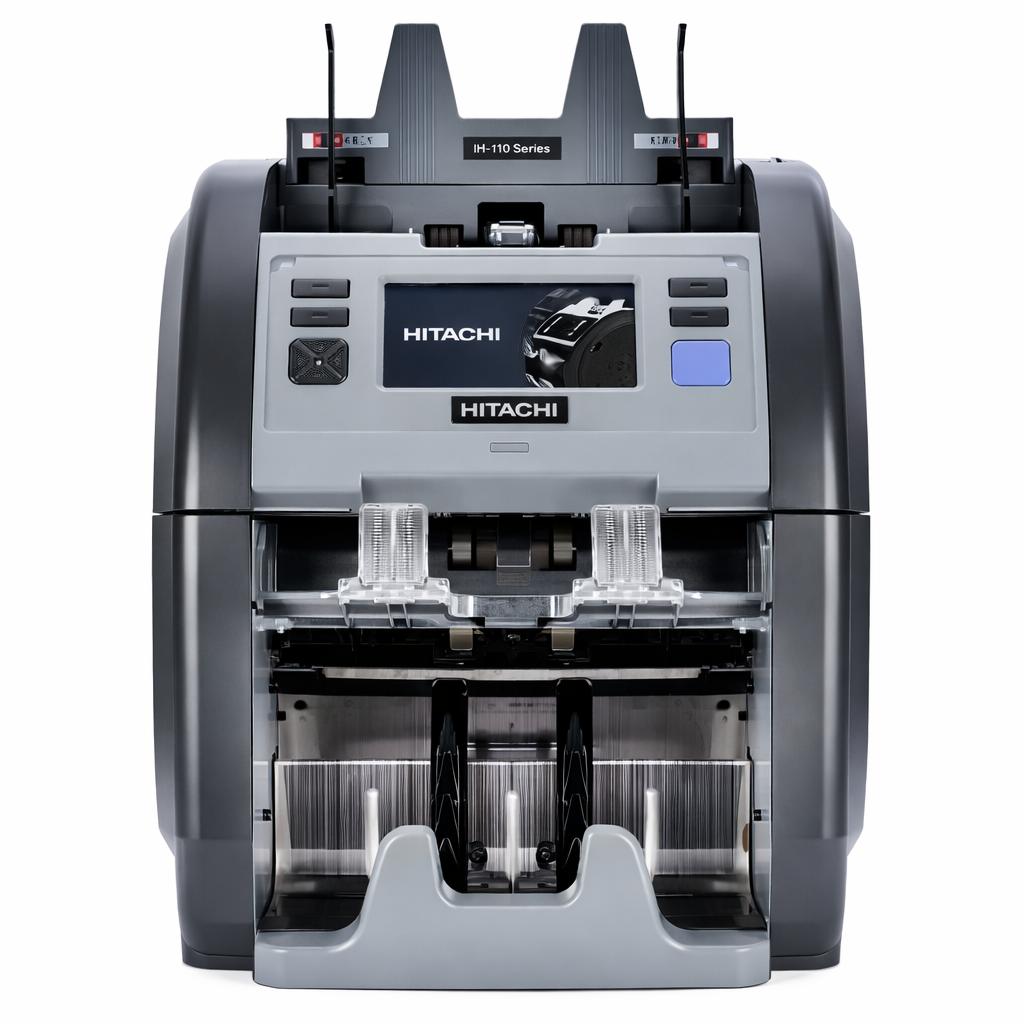 Hitachi-Hunter Ih-110 İki Katlı, 30 Ülke Kombinasyonlu Karışık Para Sayma Makinesi