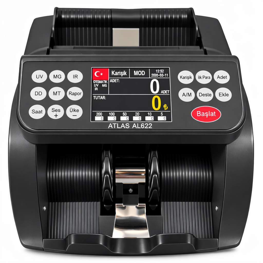 Atlas AL 622 / TL- Euro Kağıt Para Sayma Makinesi