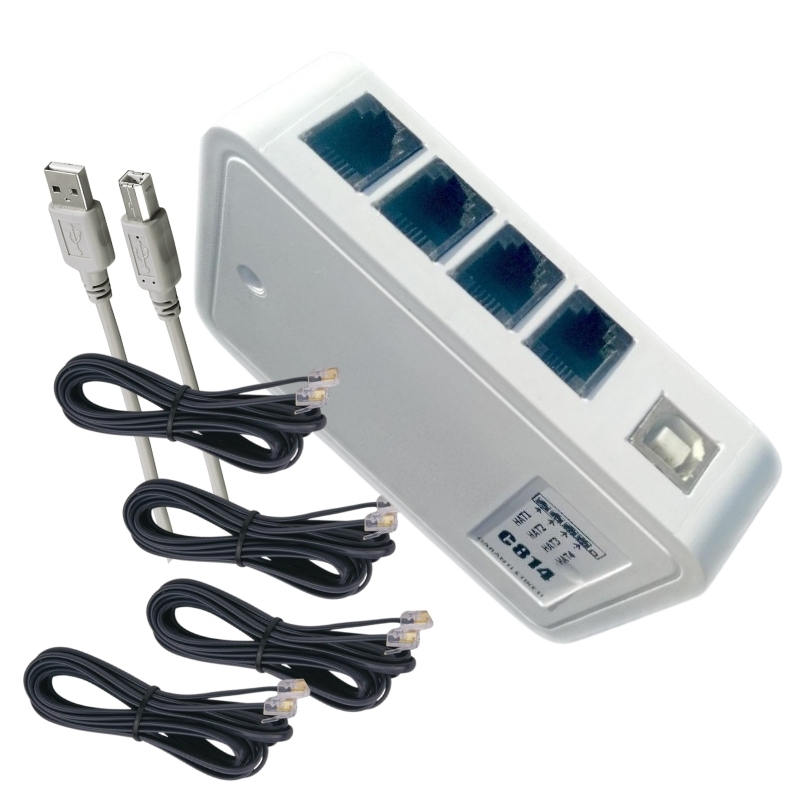 Caller ID Telefon Hatlı Modem Arayan Numarayı Gösteren 4 Hat C814A