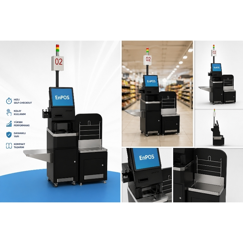 Enpos Kasiyersiz Kasa  (Self Servis pos)