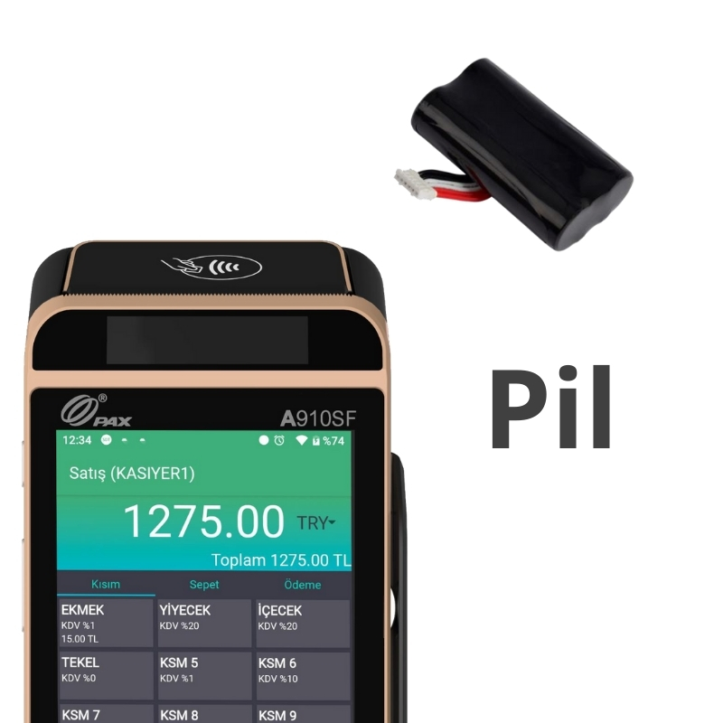 Pax A910sf Uyumlu B910sf Lityum Pil