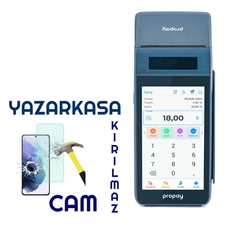 Propay P1000-ECR  Yazarkasa Kırılmaz Cam (NANO)