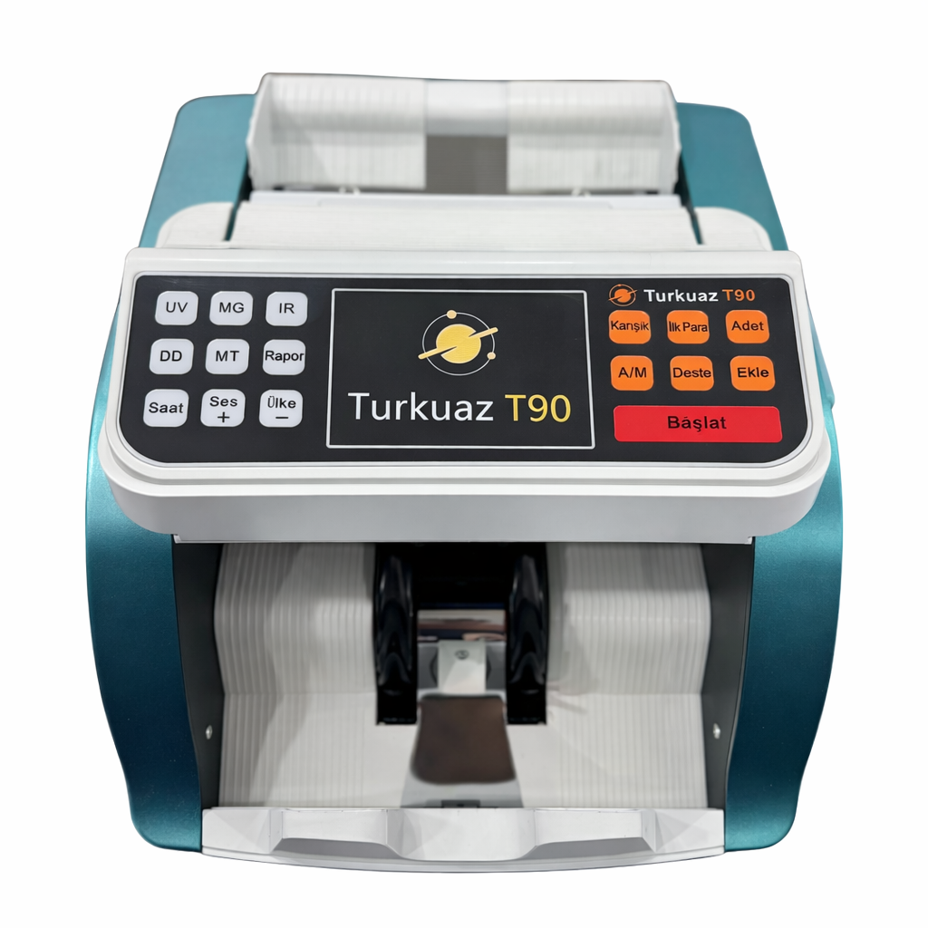 Turkuaz T90 / TL- Euro Kağıt Para Sayma Makinesi